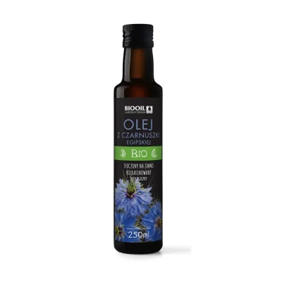 Olej z czarnuszki egipskiej tłoczony na zimno bio 250 ml Biooil