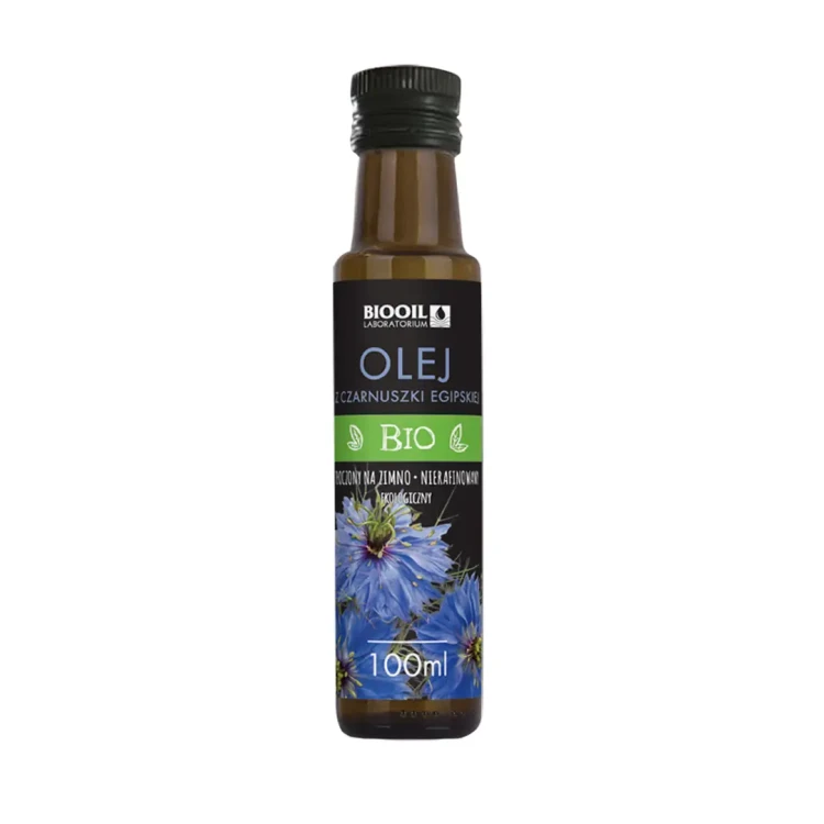 Olej z czarnuszki egipskiej tłoczony na zimno bio 100 ml Biooil