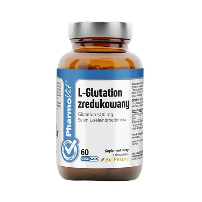 L-Glutation zredukowany bezglutenowy 60 kapsułek - Pharmovit (Clean Label)