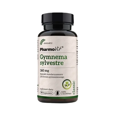 Gurmar ekstrakt gymnema sylvestre 360 mg bezglutenowa 90 Kkapsułek Pharmovit Classic