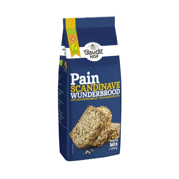 Mieszanka do wypieku chleba wieloziarnistego bezglutenowa (skandynawska) BIO 600 g - Bauck Hof