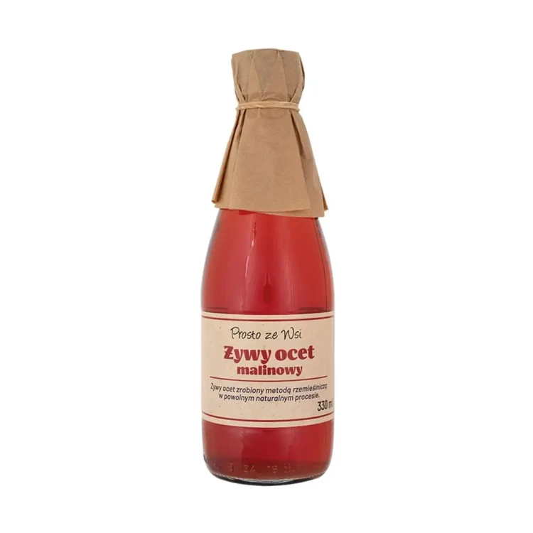 Ocet malinowy żywy 330 ml - Prosto Ze Wsi